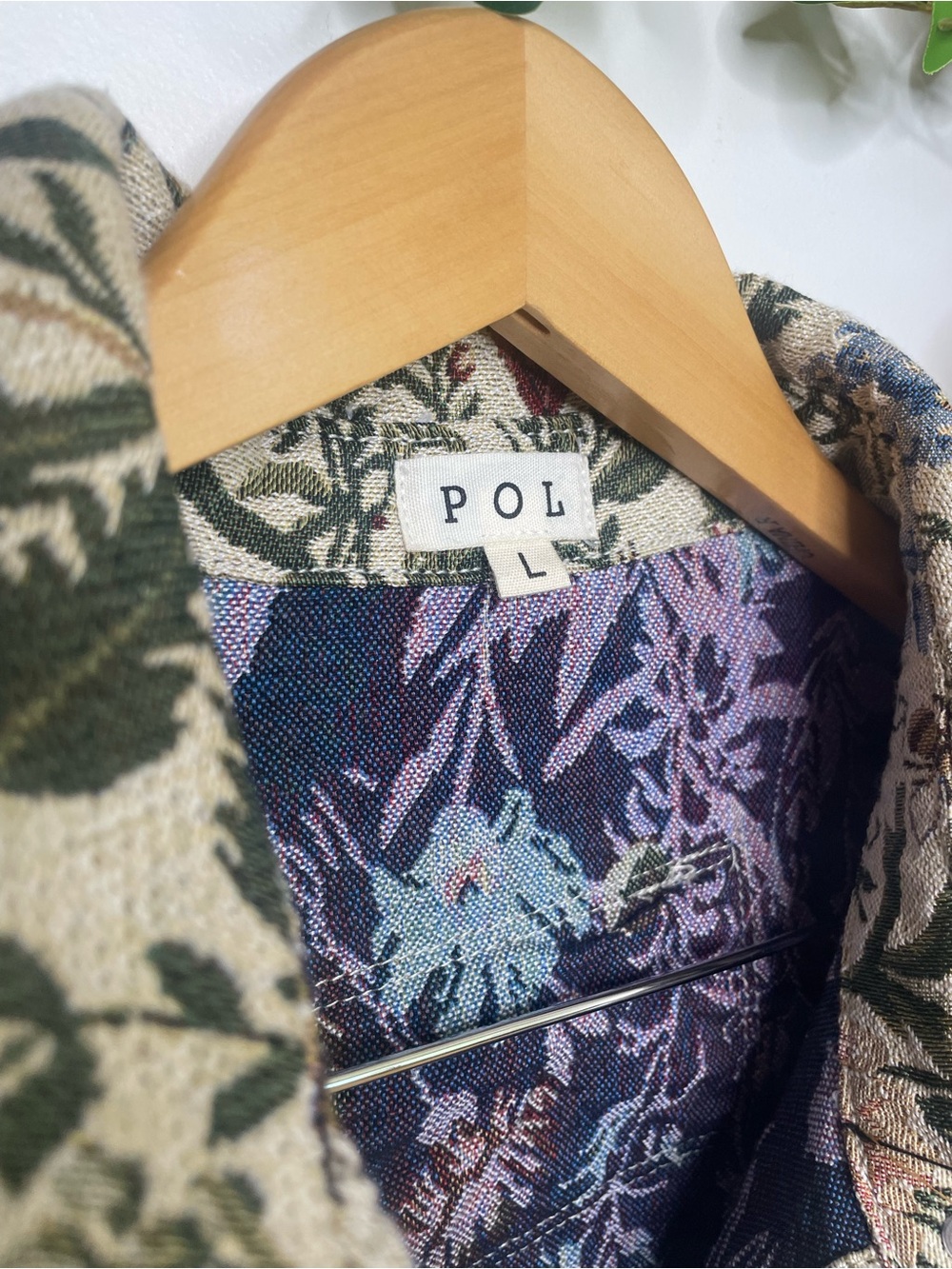 The Luana POL Floral Butterfly Oversized Jacket - Picture 5 of 9